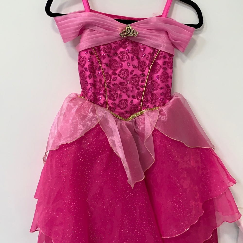 Authentic Disneyland castle collection Sleeping Beauty Aurora costume sz7/8